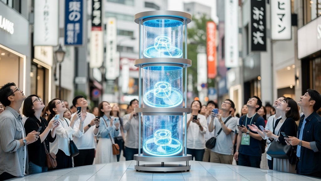 3D MIRAGEホログラムサイネージ複数台設置